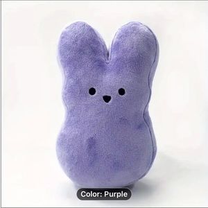 Purple Bunny/peeps stuffed animal. Plush and firm. New in bag. 6” x 3.75”